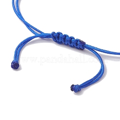 Evil Eye Alloy Crystal Rhinestone Link Braided Bracelets&nbsp;BJEW-JB10787
