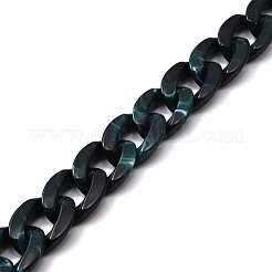 Plastic Curb Chain Bag Handles&nbsp;FIND-WH0045-47D