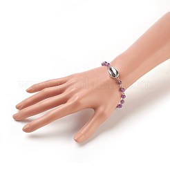 Natural Amethyst Beads Bracelets&nbsp;BJEW-JB03954-03