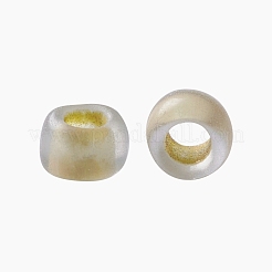 TOHOラウンドシードビーズ  日本製シードビーズ  （369fm）ベージュの裏地付きクリスタルマット  15/0  1.5mm  穴：0.7mm  約3000PCS /ボトル  10 G /ボトル&nbsp;SEED-JPTR15-0369FM