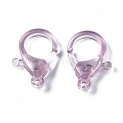 透明アクリルカニカン  プラム  25.5x18x6mm  穴：1.8mm&nbsp;TACR-T023-01A-03