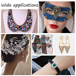 AHADEMAKER 36Pcs 18 Colors Sew on Rhinestone&nbsp;RGLA-GA0001-03