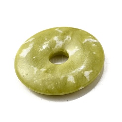 天然南方翡翠ペンダント  ドーナツ/円盤  ドーナツ幅：15.5~16mm  39~40x6~7mm  穴：8mm&nbsp;G-F524-H18