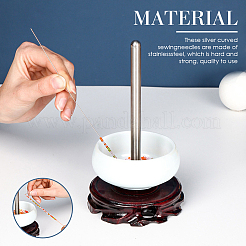 6Pcs Iron Bent Head Beading Needles for Bead Spinner&nbsp;TOOL-BBC0001-12