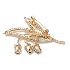 Alloy Rhinestone Lapel Pin Brooch&nbsp;RB-CBAFA74-01