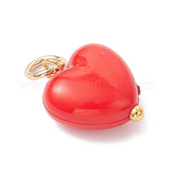 Opaque Acrylic Heart Charms&nbsp;PALLOY-MZ00845