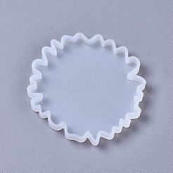 シリコンモールド  レジン型  UVレジン用  エポキシ樹脂ジュエリー作り  花  ホワイト  87x8mm&nbsp;LS-DIY-F041-16A