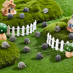 30Pcs 2 Colors Synthetic Resin Hedgehog Miniature Ornaments&nbsp;DJEW-GA0001-68