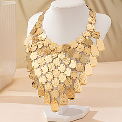 Women's Exaggerated Alloy Sequins Disc Chandelier Statement Necklaces&nbsp;WG21D3D-01