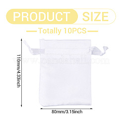 10Pcs Brocade Good Luck Fortune Drawstring Gift Blessing Bags&nbsp;PAAG-TADJ0001-01A