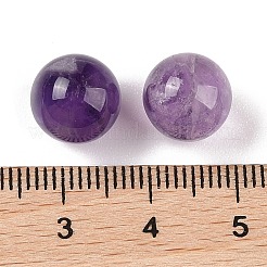 天然アメジスト 穴なし球形ビーズ  ラウンド  10mm&nbsp;G-K353-04A-03