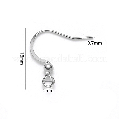 Tarnish Resistant 304 Stainless Steel French Earring Hooks&nbsp;X-STAS-S111-004