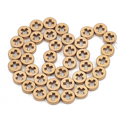 Electroplate Non-magnetic Synthetic Hematite Beads Strands&nbsp;G-T061-107F
