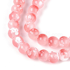 Baking Paint Glass Beads Strands&nbsp;DGLA-N015-4mm-03