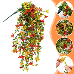 4Pcs Plastic Artificial Violet Vine for Wedding Decoration&nbsp;DIY-WR0005-32C
