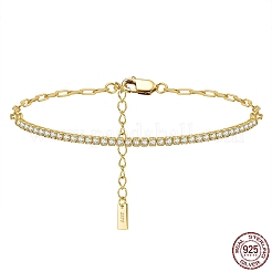 Clear Cubic Zirconia Tennis Bracelets&nbsp;BJEW-I314-009A