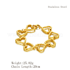 Stylish Stainless Steel Heart Link Chain Bracelets for Women&nbsp;OP5600