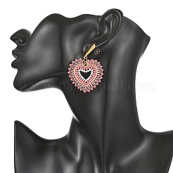 Glass Seed Bead Dangle Earrings&nbsp;EJEW-MZ00768