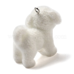 Flocky Resin Pendants&nbsp;RESI-E059-05C