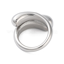 変色しない304ステンレススチール製女性用リング  ステンレス鋼色  usサイズ6（16.5mm）&nbsp;RJEW-K270-05A-P