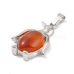 Natural Carnelian Pendants&nbsp;G-A224-02P-07