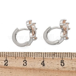 真鍮製フープピアス  エナメル  鉛フリー＆カドミウムフリー  長持ちメッキ  ラックめっき  蝶  プラチナ  12x13mm&nbsp;EJEW-R016-10P-01