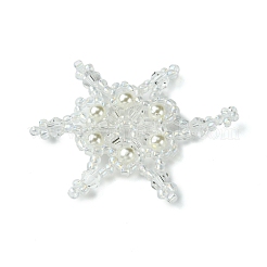 Christmas Seed Beads Beaded Charms&nbsp;PALLOY-MZ00300-01
