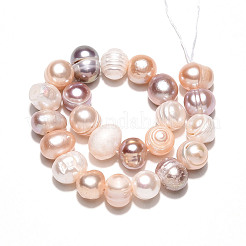 Natural Cultured Freshwater Pearl Beads Strands&nbsp;PEAR-N013-07O