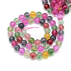 Synthetic Quartz/Piezoelectric Quartz Beads Strands&nbsp;G-S150-35-8mm-01