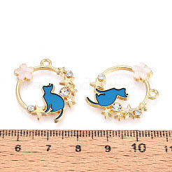 Alloy Crystal Rhinestone Pendants&nbsp;LS-X-ENAM-S120-002B
