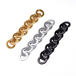 3Strands 3 Colors Handmade Opaque Spray Painted Acrylic Rolo Chains&nbsp;AJEW-SZ0001-64A
