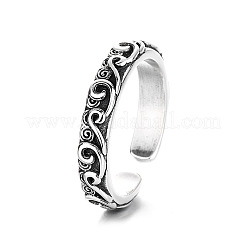Auspicious Cloud Pattern 925 Sterling Silver Adjustable Cuff Rings&nbsp;FS-WG18D46-01