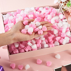 ハート型フォームボール300個  DIYの結婚式の休日の工芸品を作るために  ミックスカラー  18x19.5x10mm&nbsp;AJEW-TA0003-20