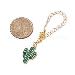 3Pcs 3 Styles Cactus Alloy Enamel Cup Charms&nbsp;HJEW-JM02163