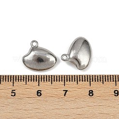 海をテーマにした304ステンレススチールペンダント  変色防止  シェル形状  12x13.5x4.5mm  穴：1.4mm&nbsp;STAS-F317-01K-P