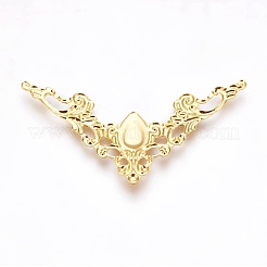 アイアンフィリグリー会員リンク  三角形  ゴールドカラー  27x57.5x1mm&nbsp;IFIN-WH0022-02G