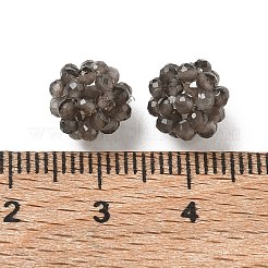 Natural Silver Sheen Obsidian Woven Beads&nbsp;GG-CBA2E9C-F15-01