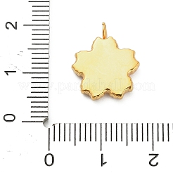 304ステンレススチールエナメルペンダント  花  16x13.5x2.5mm  穴：2mm&nbsp;STAS-F331-01C-G