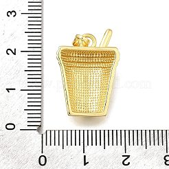 真鍮製エナメルペンダント  長持ちメッキ  鉛フリー＆カドミウムフリー  コーヒーの魅力  18KGP本金メッキ  ブラック  22x15.5x6.5mm  穴：4x2.5mm&nbsp;KK-V002-26G