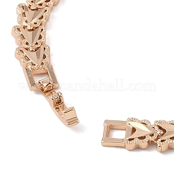 Brass Link Chain Bracelets for Women Men&nbsp;BJEW-P324-01G-KCG