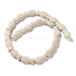Fish Dyed Natural Lava Rock Beads Strands&nbsp;G-O126-01A-13