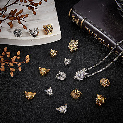 48Pcs 12 Styles Tibetan Style Alloy Beads&nbsp;FIND-DR0001-22