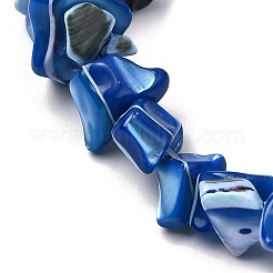 天然トロチッドシェル/トロカスシェルビーズ連売り  染め  ナゲット  藤紫色  5~22x7~15x3~8mm  穴：1.2mm  約65~70個/連  14.69~15.35''（37.3~39センチメートル）&nbsp;SHEL-B003-02G