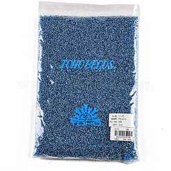 トーホー 11/0ラウンドビーズ  日本製シードビーズ  （23l）アクアマリンシルバー裏地  2.2mm  穴：0.8mm  約50000個/ポンド&nbsp;SEED-TR11-0023L