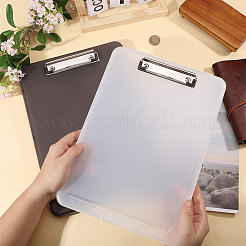 2個 2色長方形プラスチッククリップボード  書き込みパッドボード  ファイルボックス  ミックスカラー  340x240x31mm  1pc /カラー&nbsp;AJEW-CA0005-57B