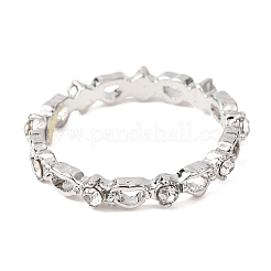 10Pcs Alloy with Crystal Rhinestone Finger Rings&nbsp;WG3531F-03