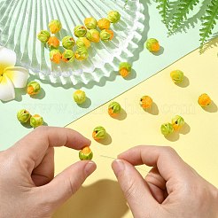 30Pcs 2 Colors Famille Rose Porcelain Beads&nbsp;PORC-CJ0001-16