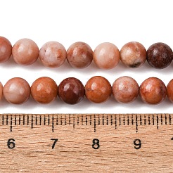 Natural Pink Aventurine Beads Strands&nbsp;G-G735-41-6mm