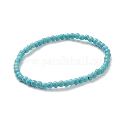 Synthetic Turquoise Beaded Stretch Bracelets&nbsp;BJEW-A117-A-18