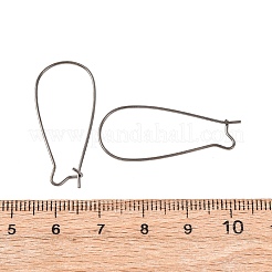 Brass Hoop Earrings Findings Kidney Ear Wires&nbsp;EC221-B